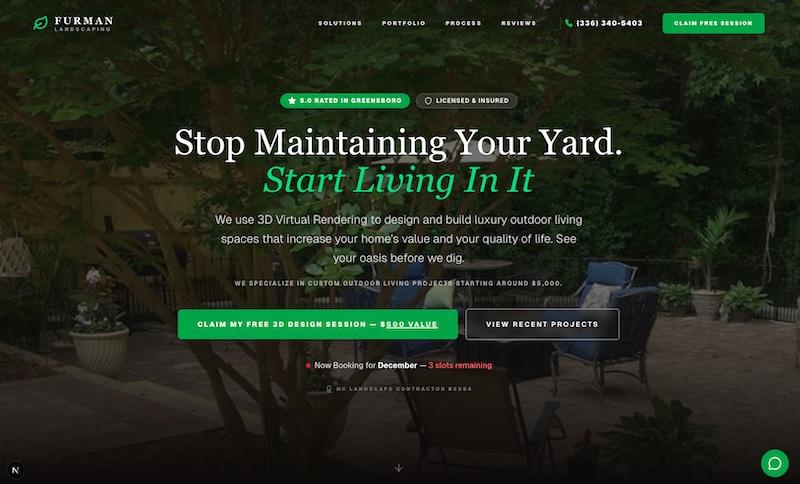 The New Sales Engine: Active messaging that targets high-end homeowners.
